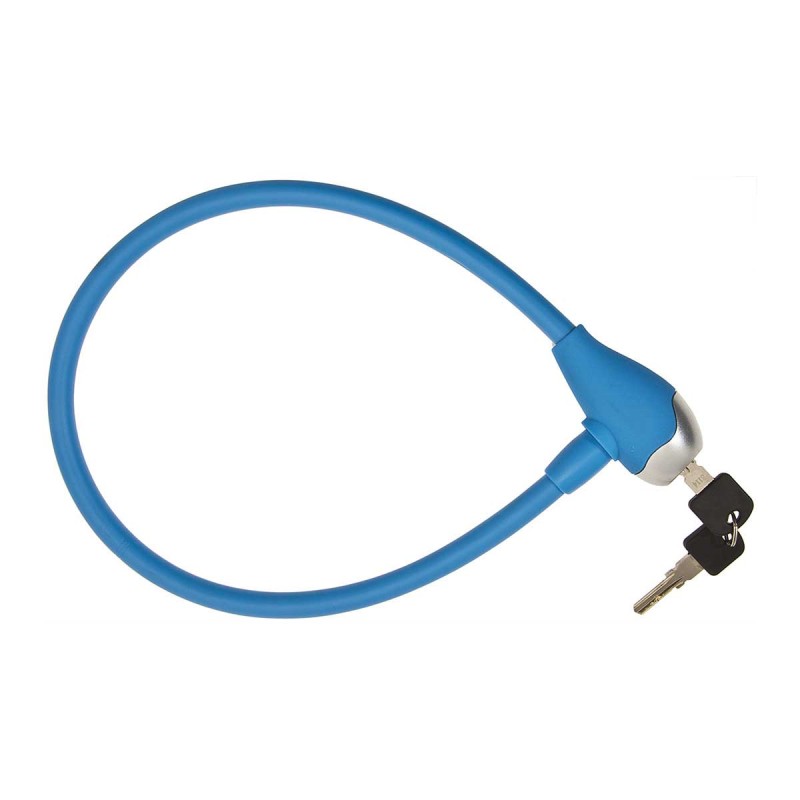 LUCCHETTO BRN A CAVO SILICONE BLU