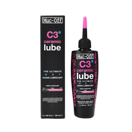 MUC-OFF LUBRIFICANTE C3 WET CERAMIC LUBE 120ML