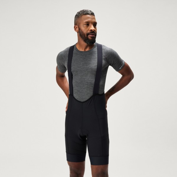 SALOPETTE LOOP BIBSHORT BLK/BLK