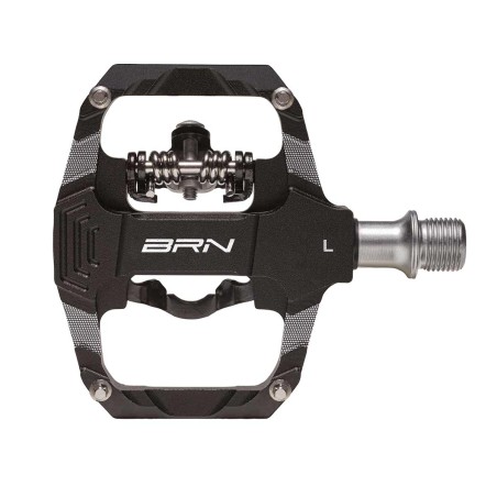 PEDALI BRN SPARK IN ALLUMINIO CNC NERI