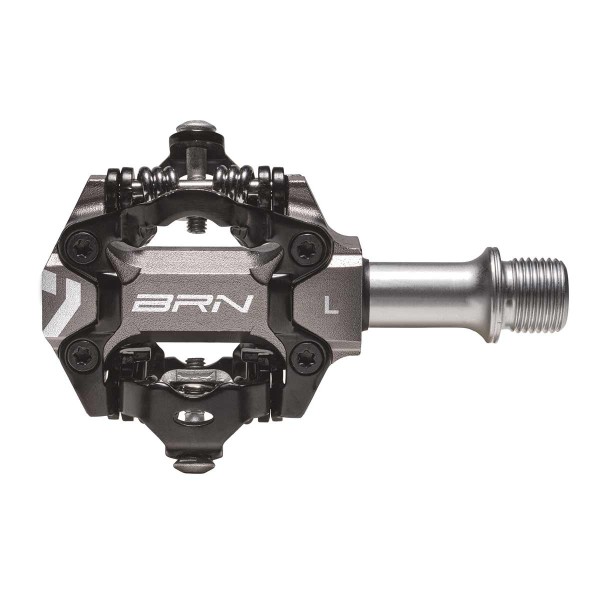 PEDALI BRN JET IN ALLUMINIO CNC TITANIO