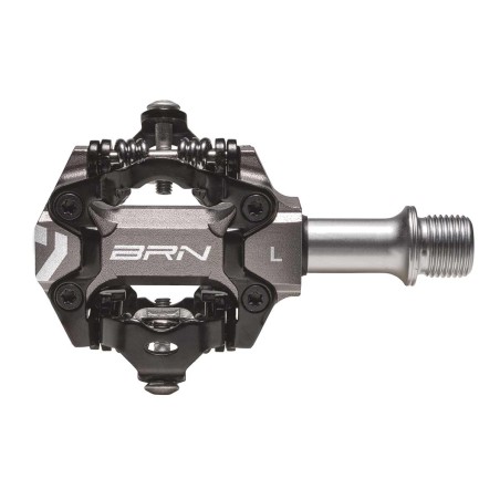 PEDALI BRN JET IN ALLUMINIO CNC TITANIO